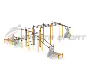Купить Спортивный комплекс для инвалидов-колясочников WRK-D23_76mm в Нижнем Тагиле 