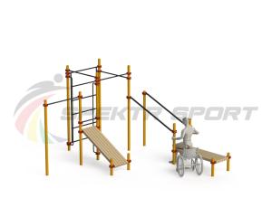 Купить Спортивный комплекс для инвалидов-колясочников WRK-D20_76mm в Нижнем Тагиле 