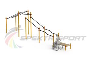 Купить Спортивный комплекс для инвалидов-колясочников WRK-D22_76mm в Нижнем Тагиле 