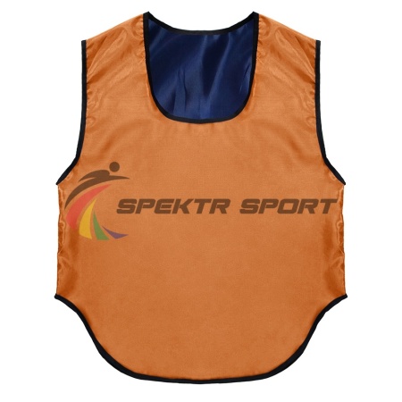 Купить Манишка футбольная двусторонняя Spektr Sport оранжево-синяя, р. 42-48 в Нижнем Тагиле 